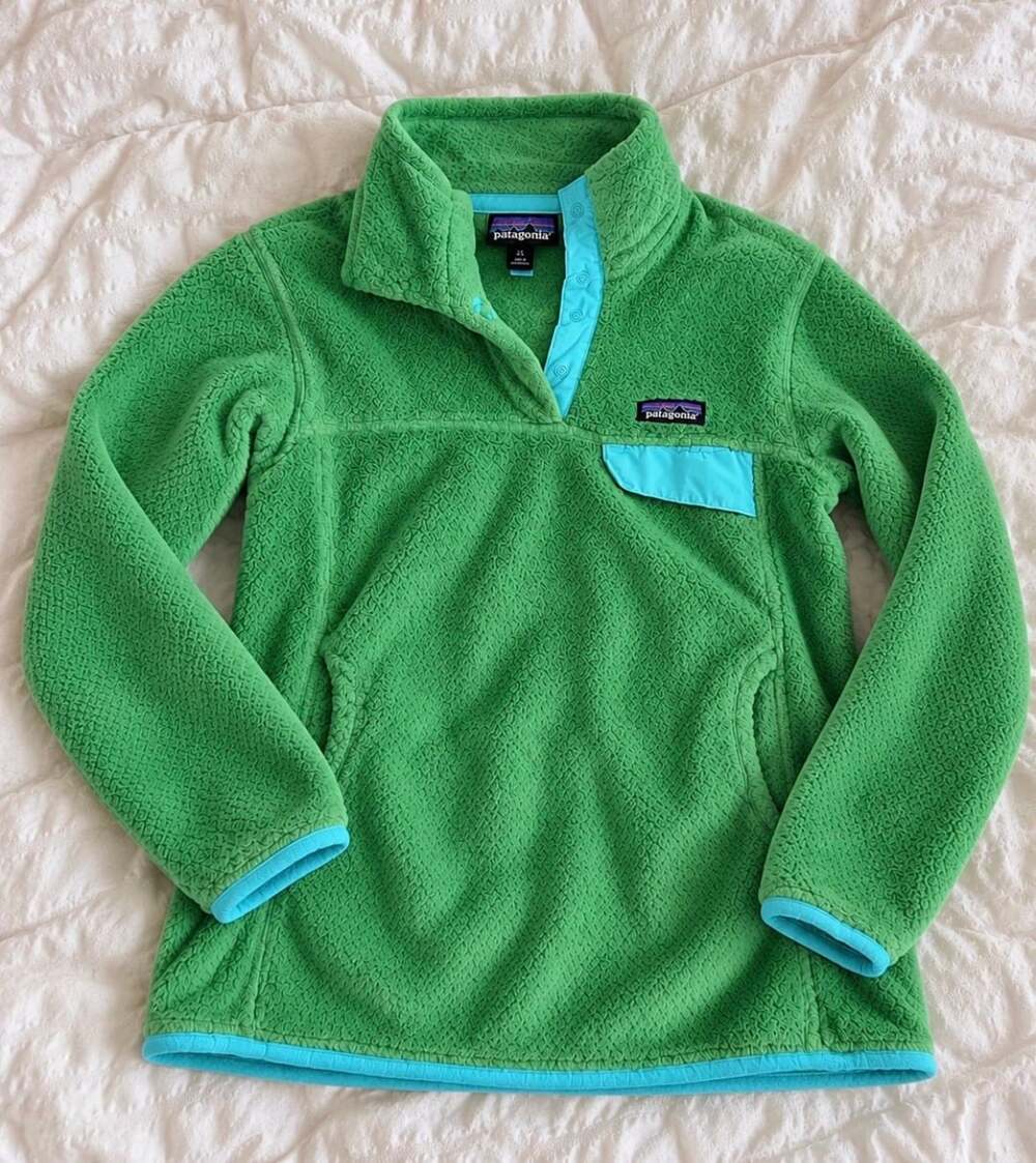 Patagonia Synchilla Snap-T Fleece Pullover Green Turquoise XS Women’s